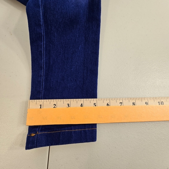 Women Strapless Sleeveless Denim Buttons Pockets Bodycon Long Jumpsuit Sz M - Picture 10 of 13